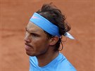 panlský tenista Rafael Nadal se raduje v utkání druhého kola Roland Garros.