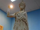 Socha bohyn Athény v muzeu v Palmýe (snímek z roku 2008).