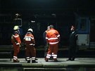Na nádraí v Kralupech vykolejil osobní vlak, nikdo nebyl zrann (20.5.2015)