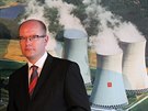 Premiér Bohuslav Sobotka na návtv jaderné elektrárny Dukovany 23. 5. 2015.