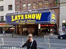 Poad Davida Lettermana se natáel v divadle Eda Sullivana na Broadwayi v New...