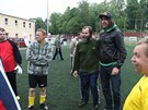 Herec Jakub Kohák na fotbalovém turnaji postiených v Havlíkov Brod