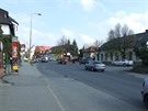 Hlavní jesenická ulice - Budjovická.