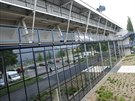 Zrekonstruované zázemí Androva stadionu v Olomouci ped mistrovstvím Evropy...