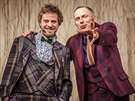 Ji�� Zapletal (vpravo) a Mat�j And�l v hradeck�m nastudov�n� Moli�rovy �koly...