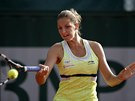 Karolína Plíková v utkání 1. kola Roland Garros