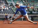Mirjana Luiová-Baroniová v utkání 3. kola Roland Garros proti Alizé Cornetové