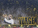 DÍKY. Fanouci Dortmundu dkují Jürgenu Kloppovi za odvedenou práci.