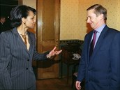 Condoleezza Riceov a Sergej Ivano pi setkn v Moskv v dubnu 2003