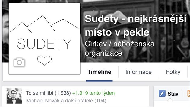 Humor na strnkch Sudety - nejkrsnj msto v pekle: Sudety maj 1938 lajk. Nhoda? Nemyslm si!