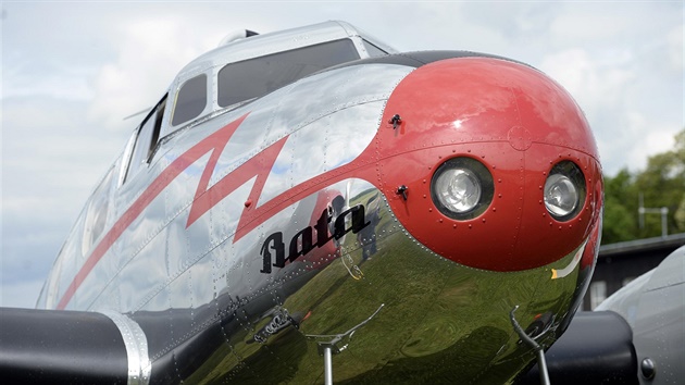 Zrekonstruovaný historický letoun Lockheed Electra 10A Jana Antonína Bati...