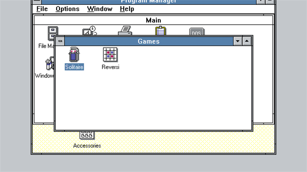 Solitaire ve Windows 3.0