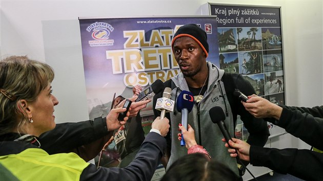 Usain Bolt piletl do Ostravy na Zlatou tretru.