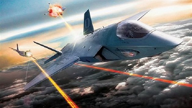 Vize vzdušného boje pomocí laserových zbraní