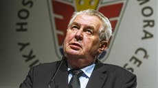 Prezident Milo Zeman pi projevu na XXVII. Snmu Hospodáské komory R (28....