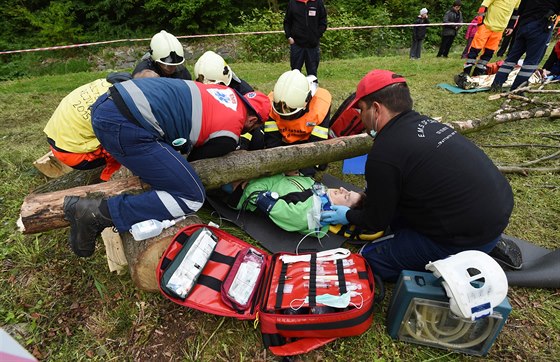 Mezinárodní soutěž záchranářů Rallye Rejvíz se konala v Koutech nad Desnou....
