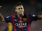 Barcelonský Neymar slaví gól ve finále Královského poháru proti Athletiku...