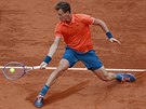 SKLOUZNOUT SE K MI. Tom Berdych v osmifinle Roland Garros.