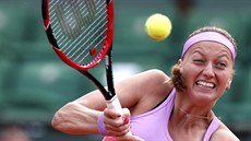 T̎KÝ MÍ. Petra Kvitová ve tetím kole na Roland Garros.