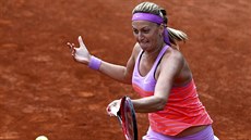 RISK. Petra Kvitová ve tetím kole na Roland Garros.