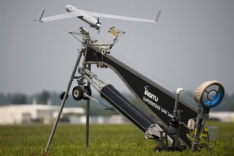 Bezpilotní letoun ScanEagle pi startu