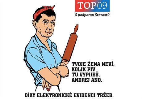 Kampa TOP09  proti elektronické evidenci treb