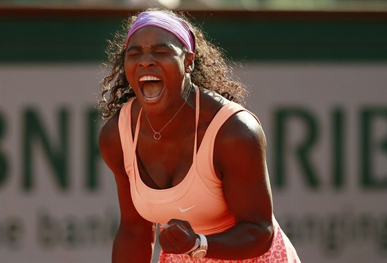 Americká tenistka Serena Williamsová ve v semifinále Roland Garros.