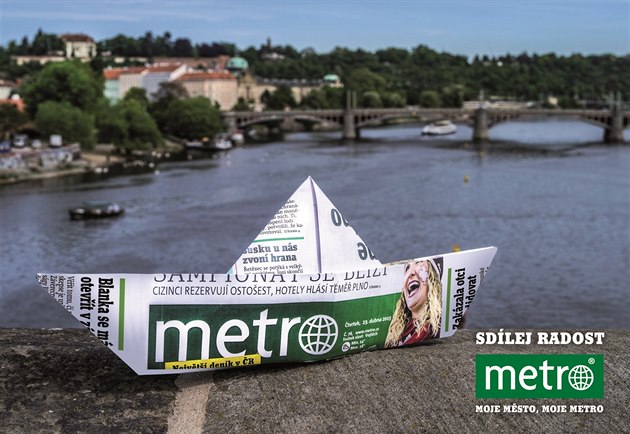 Sdílej radost - lodička z Metra.