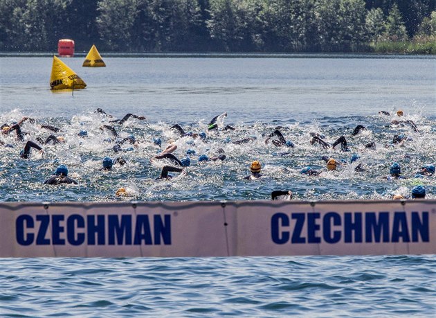 Momentka ze závodu Czechman 2015.