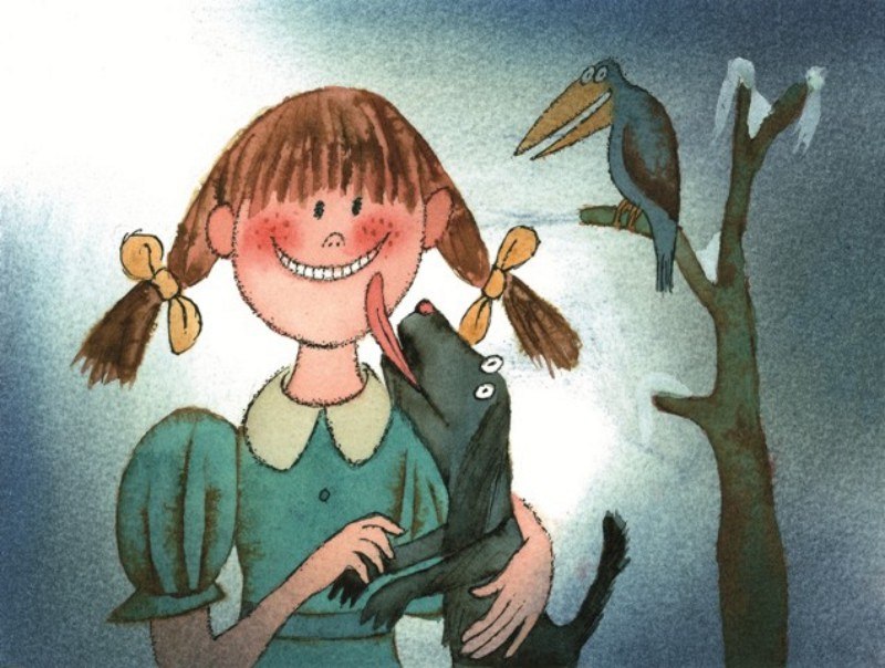 Fotogalerie: Ingrid Vang Nymanová: původní ilustrace ke knize Pipi Dlouhá  punčocha