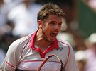 Velká radost Stana Wawrinky po úspn zakonené výmn ve finále Roland Garros.