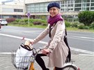 Čtvrté místo soutěže Cycle-chic - Jana Lavičková ve Velké Hradební.