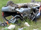 Tragick� dopravn� nehoda na R6 u odbo�ky na Loket.