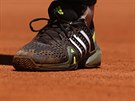 Detailní pohled na botu britského tenisty Andyho Murrayho odhalí, e Murray tam...