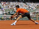 Srbský tenista Novak Djokovi hraje finále Roland Garros.