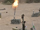 íitské milice u iráckého Bajdí (3. ervna 2015).