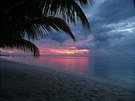 Západ slunce na ostrov Mauricius