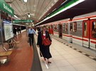 Lia Kasslová ve stanici metra Boislavka.