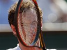 Britský tenista Andy Murray v semifinálovém souboji s Novakem Djokoviem ze...