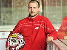 Hokejový brankář Filip Novotný.
