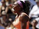 Serena Williamsová a její radost ve finále Roland Garros