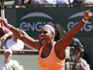Radost Sereny Williamsové ve finále Roland Garros
