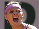 Lucie afáová se raduje ve finále Roland Garros.