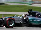 Lewis Hamilton bhem kvalifikace na Velkou cenu Kanady