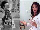 Olympionik Bruce Jenner v roce 1976 a u coby Caitlyn Jennerová v roce 2015