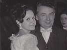 Jitka Zelenková s tatínkem v taneních (1967)