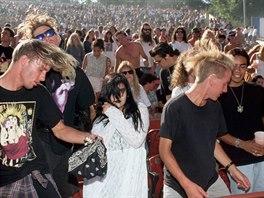 Fanouci alternativnho rocku na festivalu Lollapalooza v Kalifornii (1991)