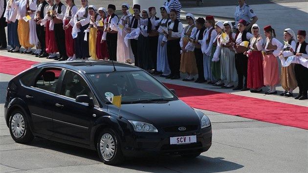 Pape Frantiek dorazil na jednodenn nvtvu Sarajeva (6. ervna 2015)