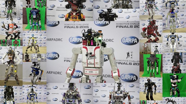 Tmy, kter se astnily DARPA Challenge 2015, zvolily obvykle humanoidn formu...