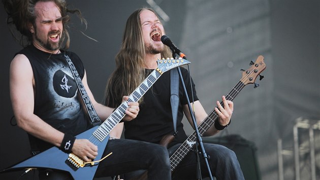 Metalfest v lochotnskm amfitetru. Finsk doom metalov skupina Insomnium. (5. ervna 2015)